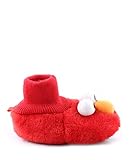 Sesame Street Elmo Little Kids Sock Top Slippers (M (7-8), Puppet Slippers)