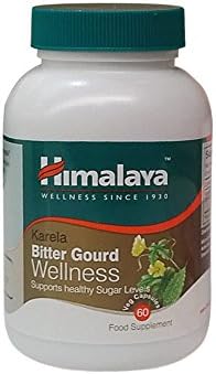 Himalaya Karela Bitter Gourd All Natural Glucose Metabolism Support for Balanced Blood Sugar Level, 60 Vcaps by Himalaya (Since 1930)