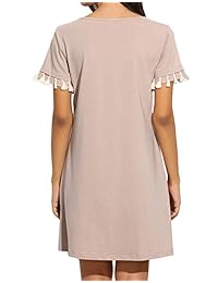 Romwe - Vestido de manga corta para mujer, estilo túnica