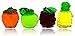 Gummy Fruits 3D Easy Fruits (24 Pack) Soft Chewy Gummies Like Gummy Bears I 4 Flavors & Shapes Grape Apple Pineapple & Strawberry I Fat & Dairy Free I Block-Fruit-24