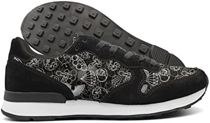 Tkjda Gkd Skull And Brass Knuckles Women's Fashion Suede Mesh Running Sneakers Hunting Athletic Shoes