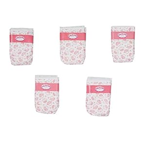 Baby-Annabell-Nappies-for-43-cm-Dolls-Easy-for-Small-Hands-Creative-Play-Promotes-Empathy-and-Social-Skills-For-Toddlers-3-Years-and-Up-5-Pack Baby Annabell Nappies for 43 cm Dolls - Easy for Small Hands, Creative Play Promotes Empathy and Social Skills, For…
