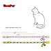 BINGPET Breakaway Cat Collar with Bell, 3 Pack Cat Collars for Girl Cats, Cute Kitty Collars Accessories with Pineapple & Cherry & Strawberry