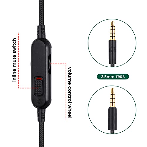 G Pro X Cord, Detachable Gaming Headset Cable Replacement for