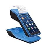 LOSRECAL Android POS Terminal Receipt Printer, Handheld PDA Receipt Printers with 5 inch Touch Screen Bluetooth WiFi 3G NFC Data Terminal Collector Barcode Portable Printers Built-in All-in-One