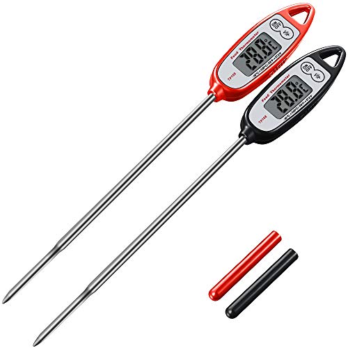 Digital Meat Thermometer (2 pack),Kuger Instant Read Kitchen Thermometer for Cooking with Stainless Steel Probe,BBQ Grill Accessories - Thumbnail 7