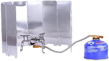 10 Plates Lightweight Compact Folding Camping Stove Windscreen Wind Shield Screen