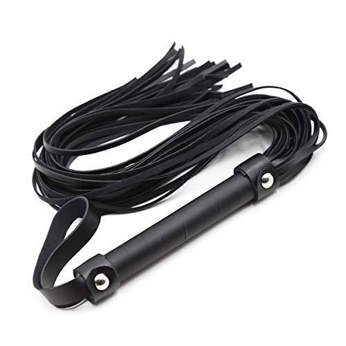 STTQYB Horse Riding Crop,Soft Faux Leather Harness Handle Whip Teaching Training Tool Costume Accessories (C) - Thumbnail 3