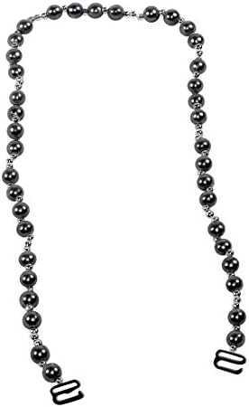 Beaded Bra Strap Clip-On Accessory, Black - Set of 2.