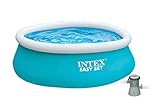 Intex 6' x 20" Easy Set Inflatable Swimming Pool with 330 GHP Filter Pump