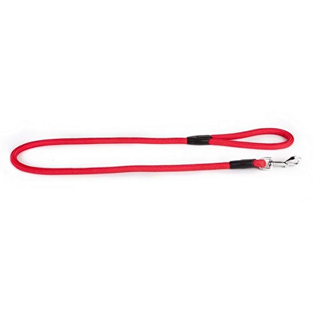 Dingo Red Cord Lead, Handmade Light Leash for Dog in Snake Style 10455