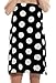 Terry Women Bath Wrap Towels Polka Cover Ups - One Size, Black
