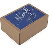 Hallmark Thank You Cards (Silver Foil Script, 40 Thank You Notes and Envelopes)