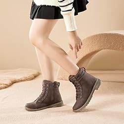 hash bubbie Womens Combat Boots Non Slip Ankle
