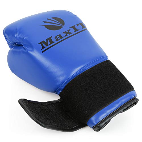 MaxIT Boxing Training Gloves for Kickboxing Punching Bag Mitt Sparring MMA Muay Thai or Fighting Sports - Blue 8oz
