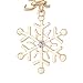ELEARD Xmas Bracelet Snowflake Pedants Beads Charms Adjustable Bangle Bracelet Gold
