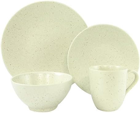 Red VanillaHN760-016 Oatmeal 16-Piece Dinnerware Set, White