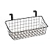 Spectrum Hanging Baskets for Organizing (Small, Bronze) - Grid Over the Cabinet Wire Basket for Kitchen or Bathroom - Door Hanging Storage Organizer for Cleaning Supplies, Washcloths, & Hand Towels