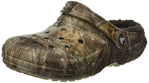 mens fuzzy camo crocs