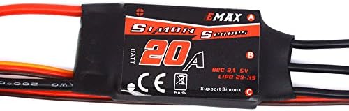 HobbyFans Emax Simon K Series 20A Brushless ESC BEC for QAV250 FPV Mini Racing Multicopter