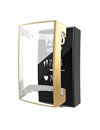 Fibit Charge 2 Protector de Pantalla, iHYQ Funda de cubierta completa, suave y suave para Smart Watch de Charge Charge 2, paquete de 5