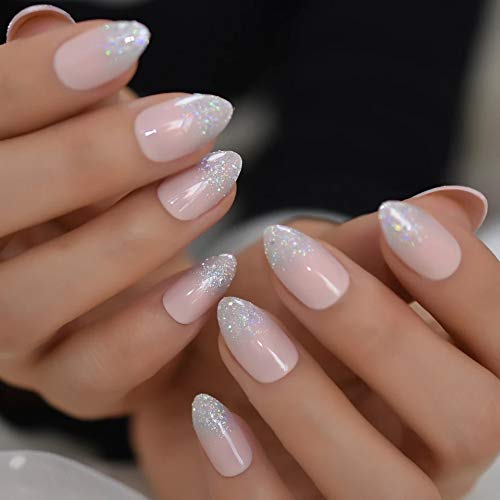 EDA LUXURY BEAUTY NATURAL NUDE PINK SILVER FRENCH GLAMOROUS DESIGN Full Cover Press On Gel Glitter Artificial Tips Acrylic False Nails Medium Long Oval Round Almond Stiletto Super Fashion Fake Nails 3 EDA LUXURY BEAUTY NATURAL NUDE PINK SILVER FRENCH GLAMOROUS DESIGN Full Cover Press On Gel Glitter Artificial Tips Acrylic False Nails Medium Long Oval Round Almond Stiletto Super Fashion Fake Nails