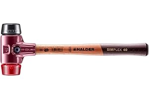 Halder USA - Simplex Mallet with Black Rubber and Red Plastic Inserts (3026.04)