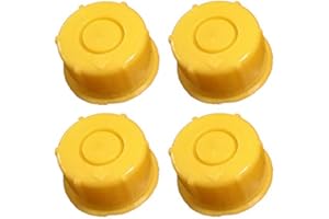 KP KOOL PRODUCTS KPKOOL Products Gas Can Spout Cap - Yellow Blitz Gas Can Spout Cap - Self Venting Durable Fuel Can Spout Cap -Gas Can Spout Cap Fits #900302#900092#900094 -Spout Not Included-Pack of 4
