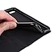 For Samsung Galaxy J5 2017 Case,L-FADNUT Premium Carbon Fiber Lines Flip PU Leather Case,Magnetic Closure with Stand Wallet Card Slot Protective Bumper Silicone Cover Black