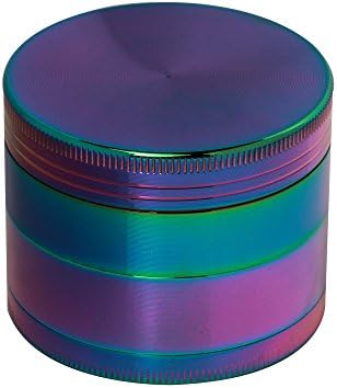 Joe Herb - High Quality 4 Piece Herb/Spice Grinder - Rainbow Metal