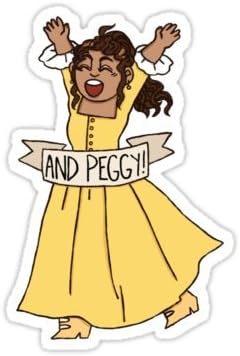 Hamilbanner- Peggy Schuyle (Size W7 x H10.5 Centimeter) Car Motorcycle Bicycle Skateboard Laptop Luggage Vinyl Sticker Graffiti Decal Bumper Sticker By August999