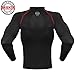 SR041 Compression Tight Shirt Tight Compression Base layer Running Shirt men women (M)-black