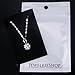 JewelrieShop Super Bling Bling Classic Design Cubic Zirconia Round Shape Pendant Necklace