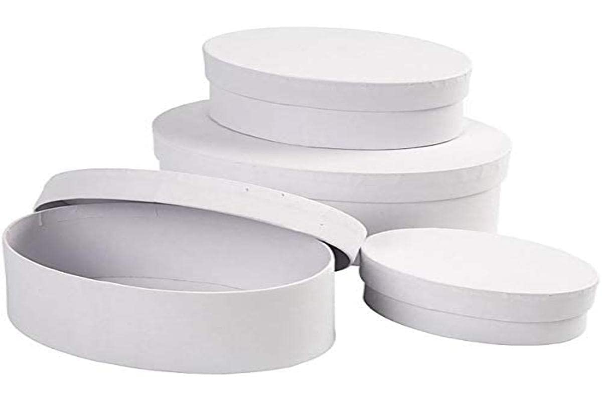 264030C Oval Boxes L:10+12+14+16cm H:4+5+6+