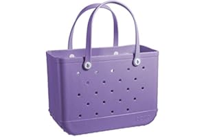 BOGG BAG X Large Waterproof Washable Tip Proof Durable Open Tote Bag for the Beach Boat Pool Sports 19x15x9.5 (I LILAC you a lot bogg)