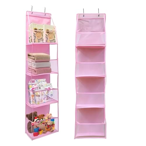 Over the Door Organizer, 4 Large Pocket Hanging Storage with 4-7lb Capacity at Amazon