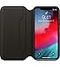 Apple iPhone Xs Leather Folio Case - Black
