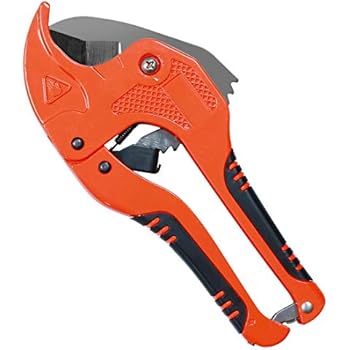 HARVET Ratchet-type PVC Pipe Cutter for Cutting PPR Plastic Hoses and Plumbing Pipes Up to 1-5/8