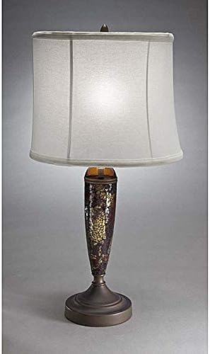 Aztec Lighting Aztec Lightng Transitional 1-Light Table Lamp in Bronze and Mosaic