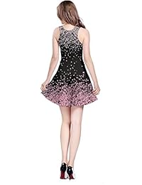 CowCow Versión 2 Vestido sin mangas, con estampado nevado o floral, vintage, para mujer, talles de XS a 5XL.