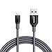 Anker Powerline+ Lightning Cable (6ft) Durable and Fast Charging Cable [Double Braided Nylon] for iPhone X / 8/8 Plus / 7/7 Plus / 6/6 Plus / 5s / iPad and More(Gray)