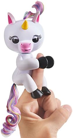 Fingerlings Interactive Baby Unicorn, Pet Kids Smart Colorful Fingers Smart Induction Electronic Toys, Mini Smart Sensor Finger Horns Horse Toy plaything bauble knickknack for Kids Children (Pink)