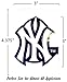 A&A Global 5 Pack New York Yankees Vinyl Decal Sticker Set, 3.5 H x 2.57 W inch, Logo in NY Yankee Team Colors. N.Y. Major League Baseball Emblem.L8