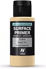 Vallejo Acrylic Primer Desert Sand Fast-Drying 60 ml for Modeling Miniatures view 2