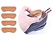 Heel Grip Liner Insert for Shoes Too Big,Shoe Filler Improved Shoe Fit and Comfort,Leather Prevent Blisters (Khaki, Thick)