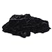Monkeysell Piano Stool Chair Bench Cover Pleuche Decorated with Macrame Fringes 75 35cm for Piano Dual Seat Bench Universal (black)