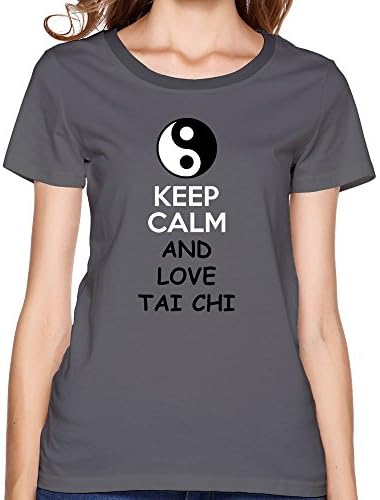 Women's T Shirt Yin Yang Size M DeepHeather