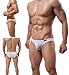 YuKaiChen Men's Briefs Underwear Low Rise Sexy Ice Silk Bikini Briefs 6 Pack Mixed Color US M+(Tag CN 2XL)