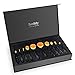 Bestidy Professional Makeup Brushes 10 Piece Soft Oval Toothbrush Design Makeup Brush Set and with Gift Box Set (Black)