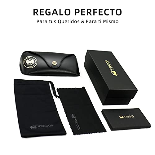 Lentes De Sol Aviador Pro Polarizados VEGOOS Gafas Para Hombre y Mujer 100% Protección UV400 Anti Reflectante Anti Ultravioleta
